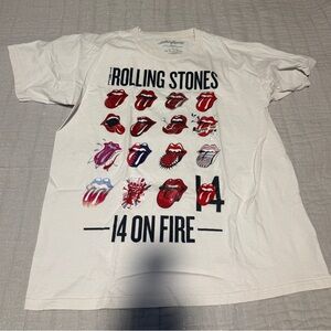 Rolling Stones White T-Shirt unisex